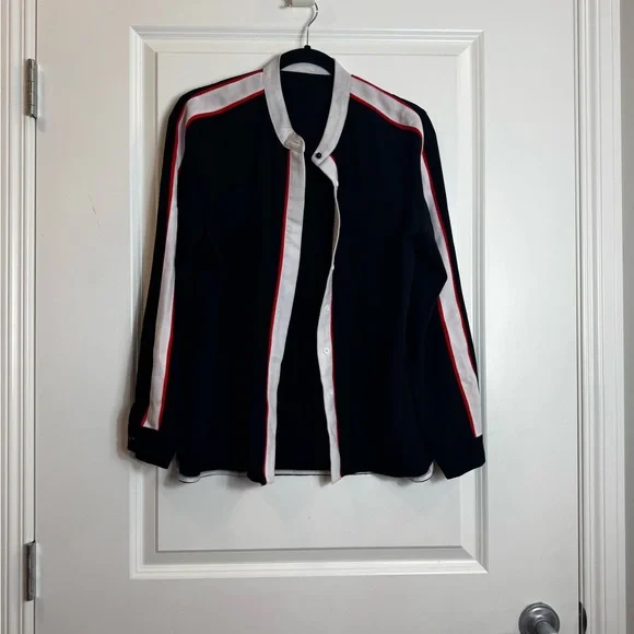 Black Athleisure Stripe Pant Set | Sporty Chic Outfit | US L - Picture 5 of 14